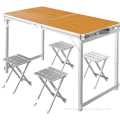 portable lightweight aluminum folding picnic fast food table